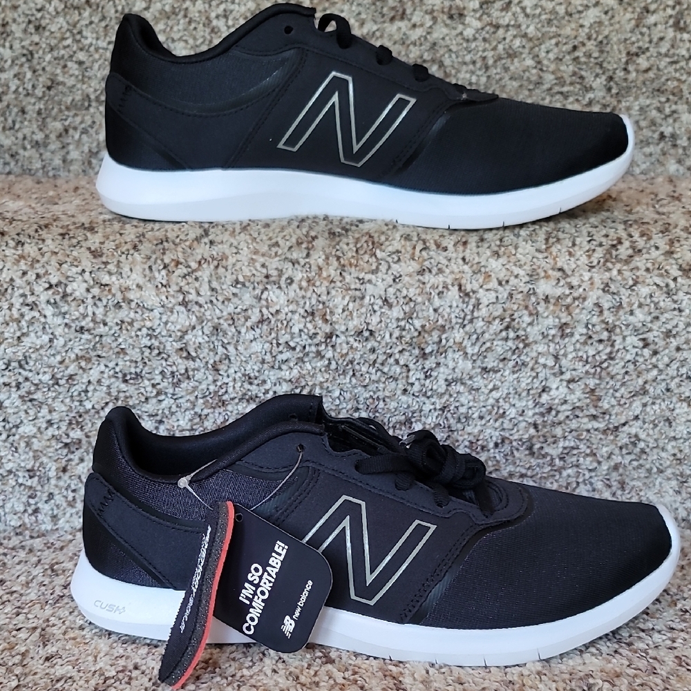 Women's New Balance  Black and White Athletic Shoes